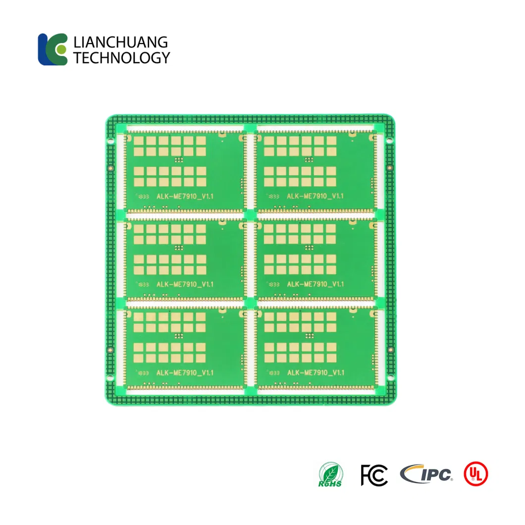 8-Layer First-Order HDI PCB Half-Hole Communication Module, Immersion Gold + OSP, Selective Gold, Rigid Printed Circuit Board