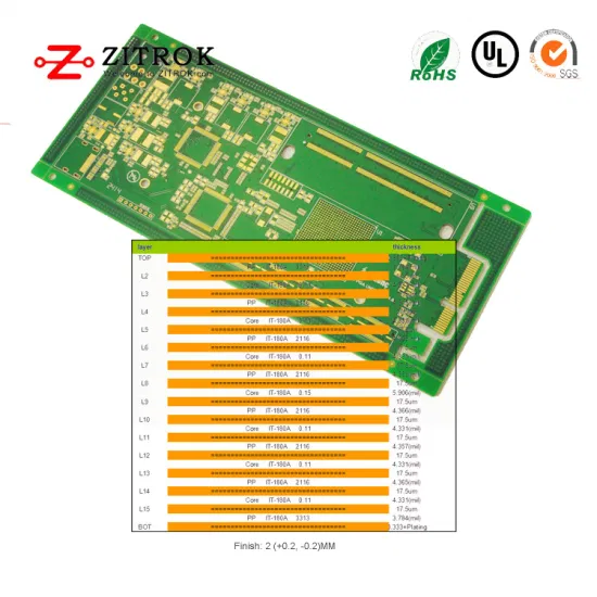 Placa PCB móvel de cobre pesado de Shenzhen com Enig em todo o lado, 3u′′